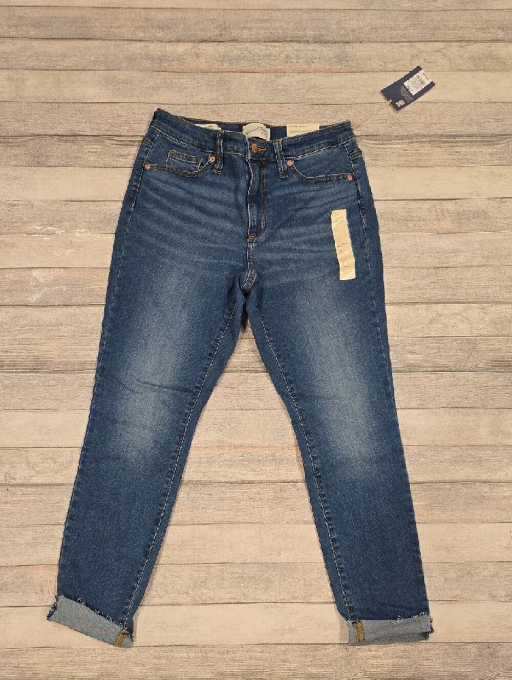 Universal Thread New Denim High-Rise Skinny Blue Jeans Medium Wash Size 6 Short - Picture 3 of 7